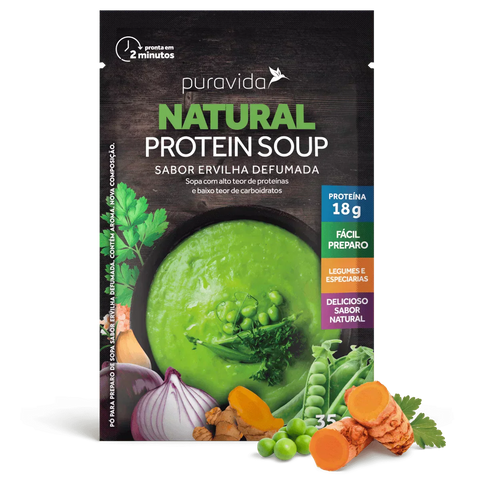 NATURAL PROTEIN - SOUP VEGANO, ERVILHA DEFUMADA, ALTO TEOR DE PROTEÍNA