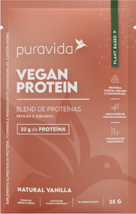 VEGAN PROTEIN - BLEND DE PROTEÍNAS VEGETAIS SABOR VANILLA 35g